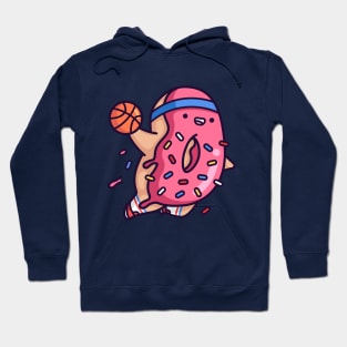 Pink Dunkin Donut with sprinkles Hoodie